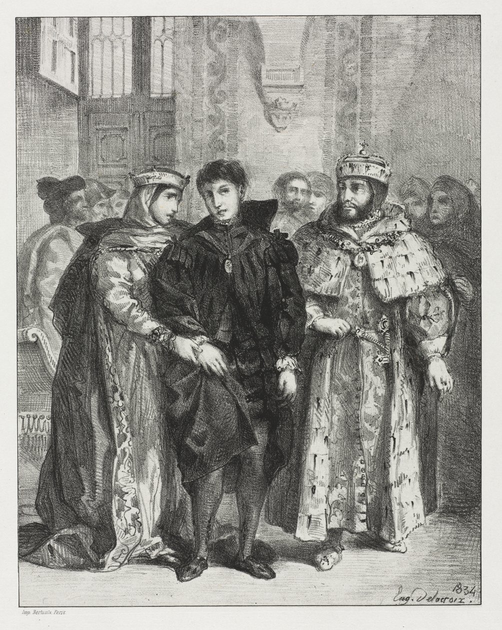 Hamlet door Eugène Delacroix