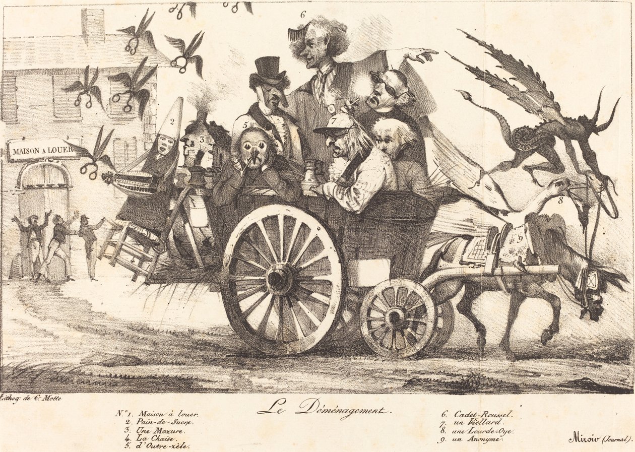 De Verhuizing van de Censuur door Eugène Delacroix