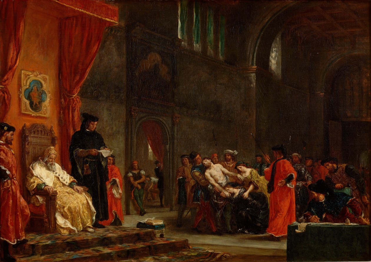 De twee Foscari door Ferdinand Victor Eugene Delacroix