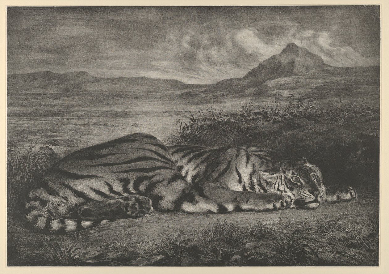 Koninklijke tijger, 1829 door Eugène Delacroix