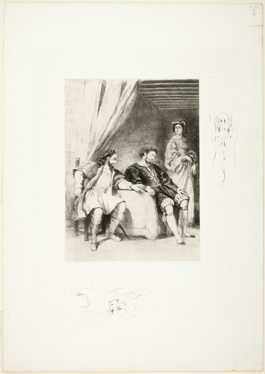 Weislingen gevangen gehouden door Goetz door Eugène Delacroix