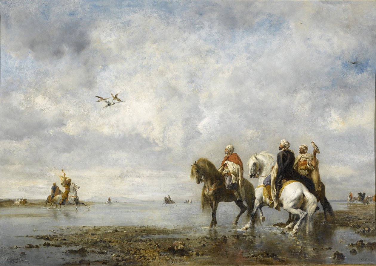 De Reigerjacht door Eugène Fromentin
