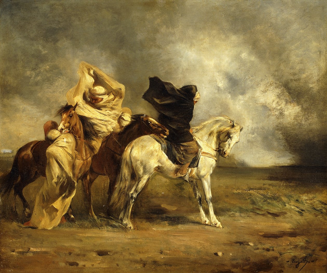 De Simoom; Le Simoom door Eugène Fromentin