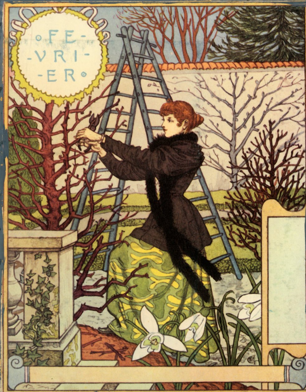 Februari door Eugene Grasset