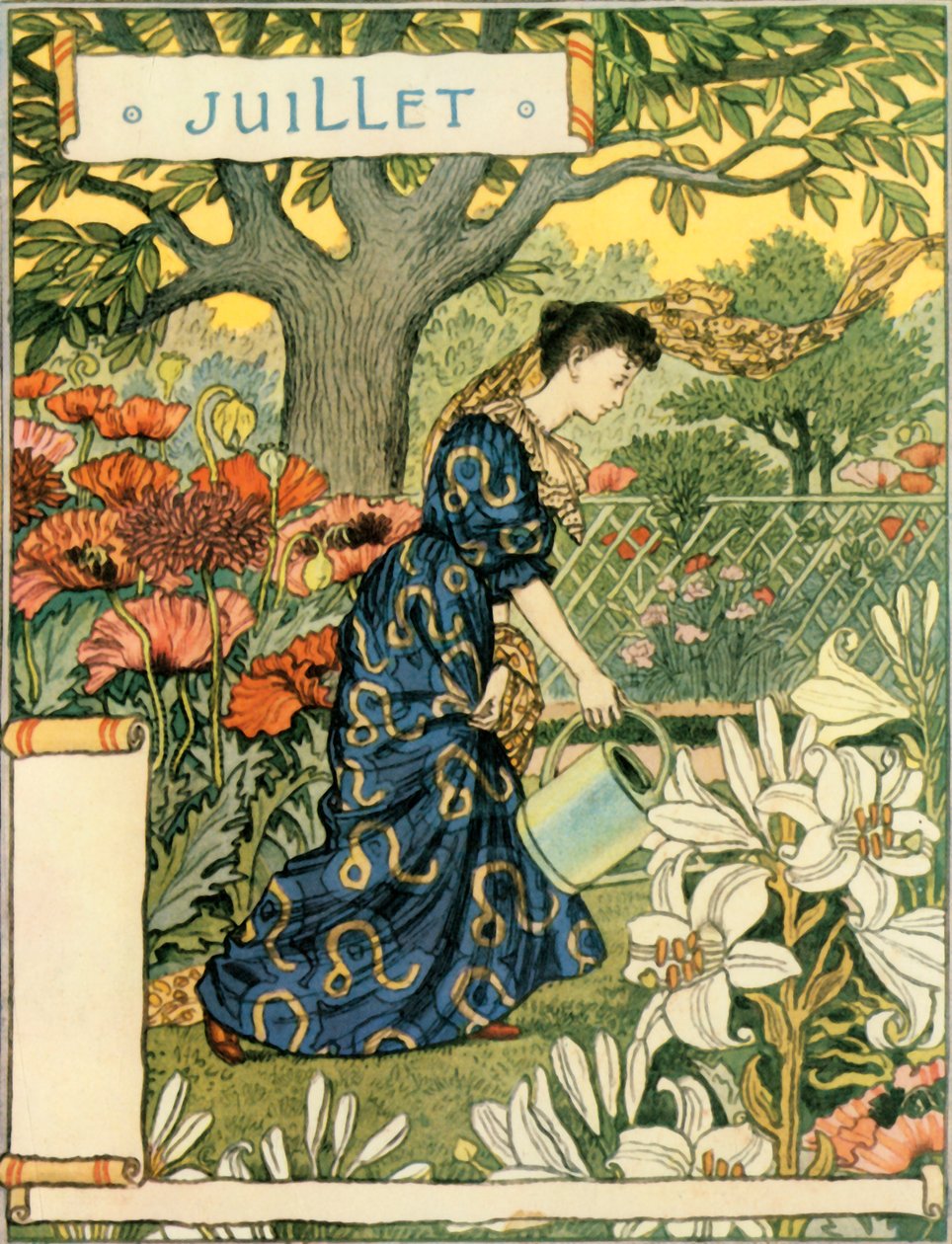 Juillet, 1896 door Eugene Grasset
