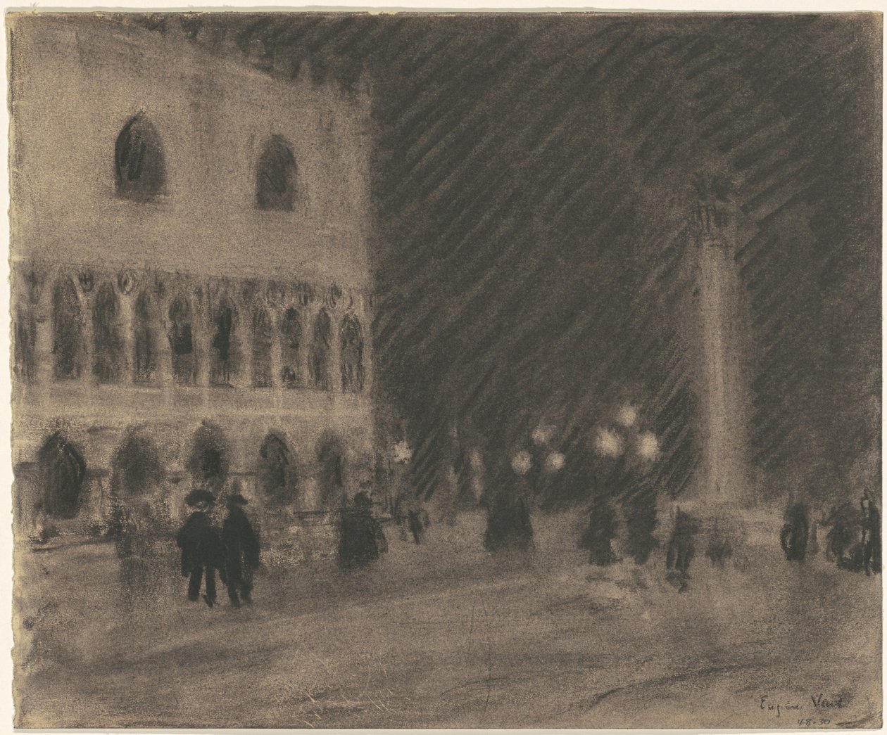 De Piazzetta, Venetië door Eugène Vail