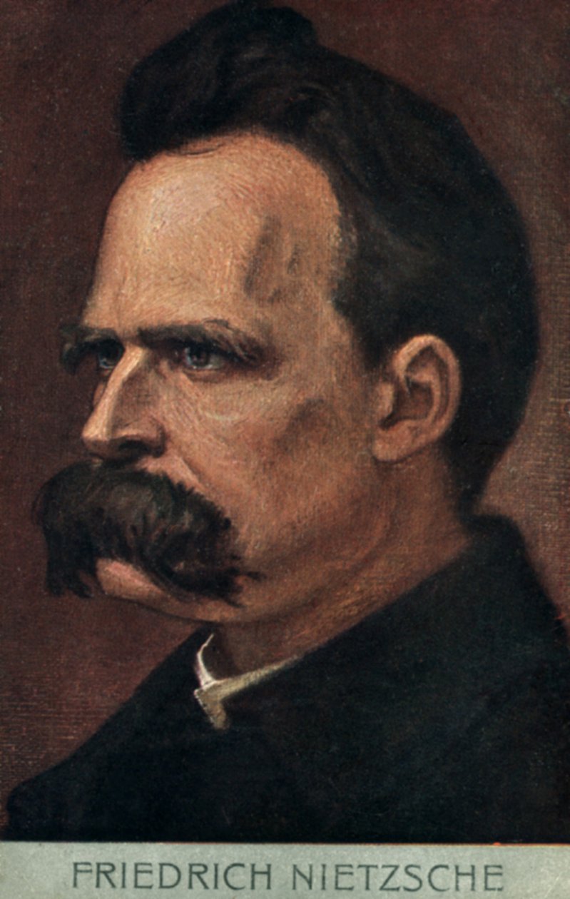 Friedrich Nietzsche (kleurenlitho) door European School