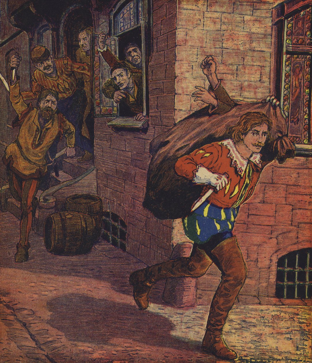 Klaus Störtebeker (kleurenlitho) door European School
