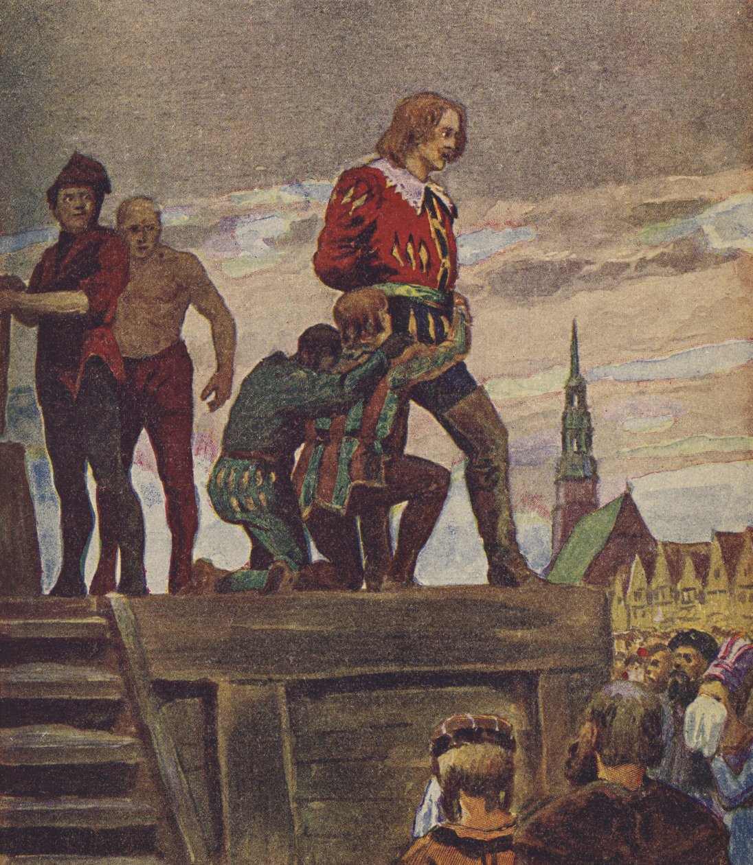 Klaus Störtebeker (kleurenlitho) door European School