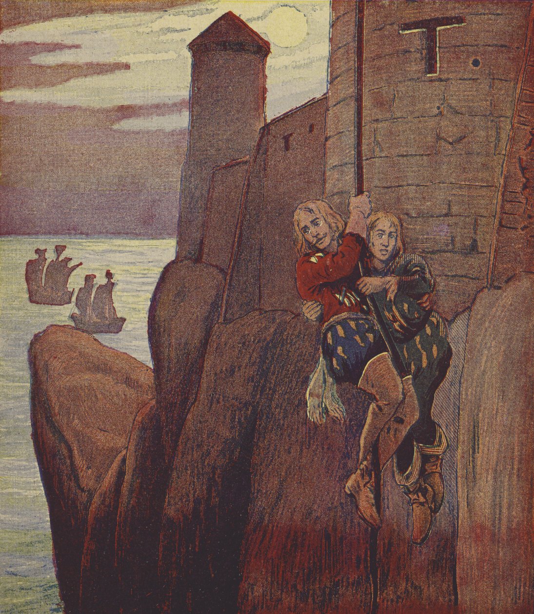 Klaus Störtebeker (kleurenlitho) door European School