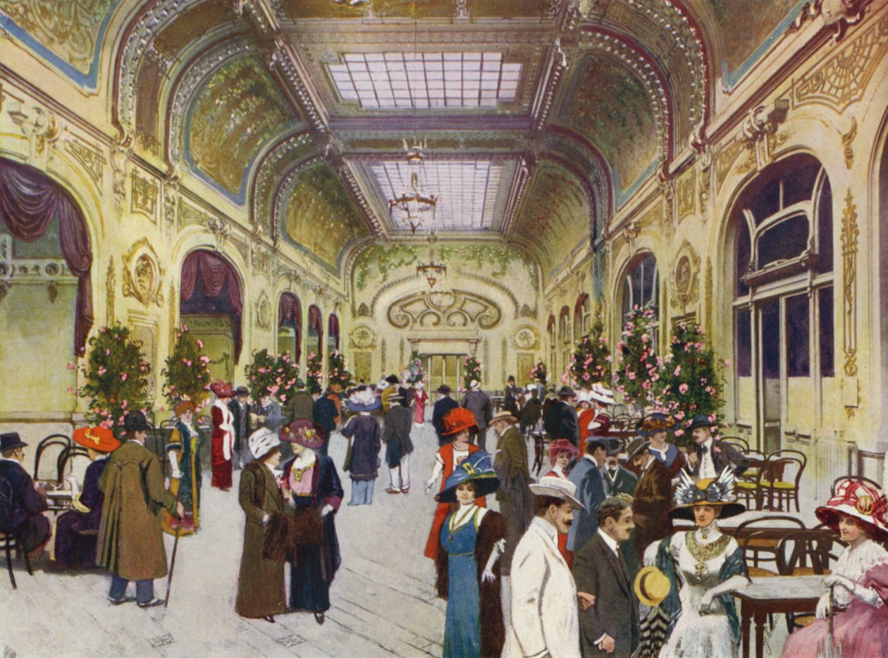 Monte-Carlo, Casino de Beau-Soleil (kleurenlitho) door European School