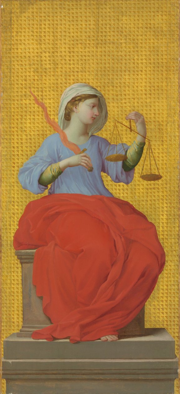 Frans:  La Justitia door Eustache Le Sueur