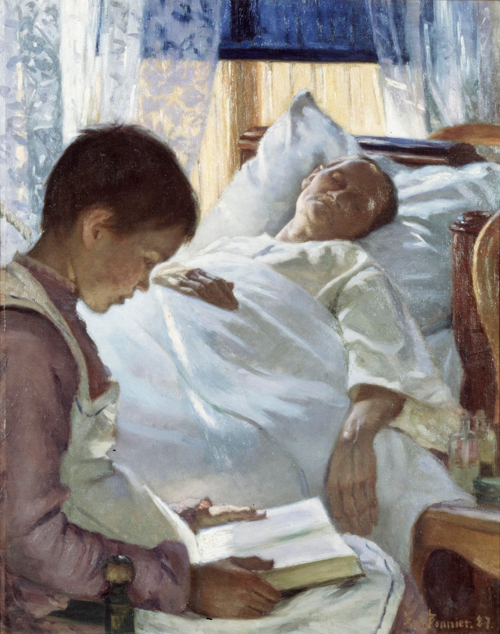 Reflectie in Blauw, 1887 door Eva Bonnier