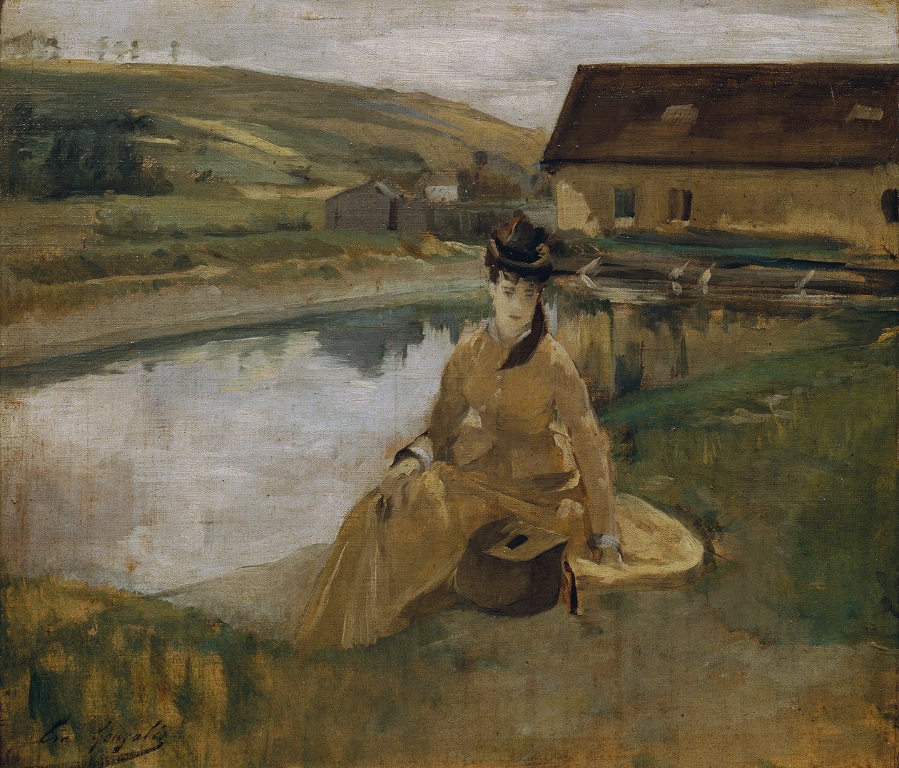 Aan het water door Eva Gonzalès