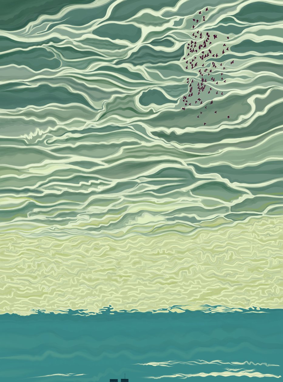 9-11-21 (digitale kunst) door Evan Sklar
