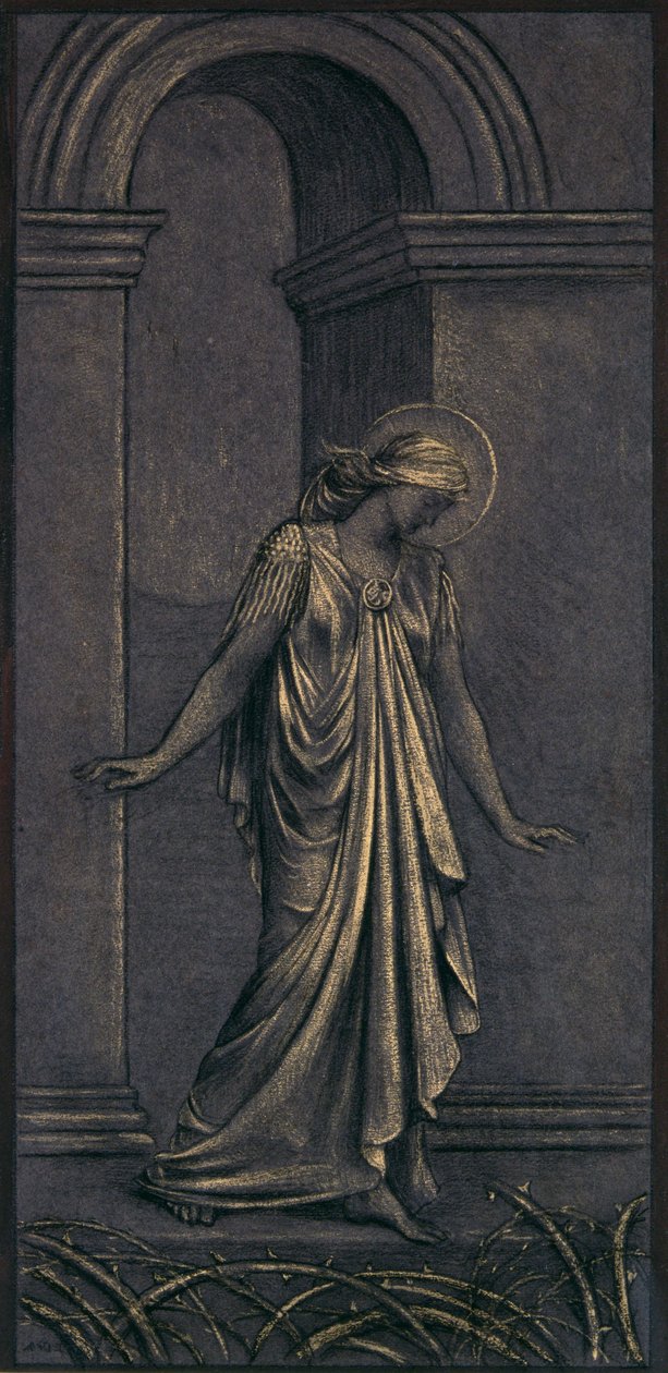 Afgewerkte Studie voor De Doornige Weg, c.1897 door Evelyn De Morgan