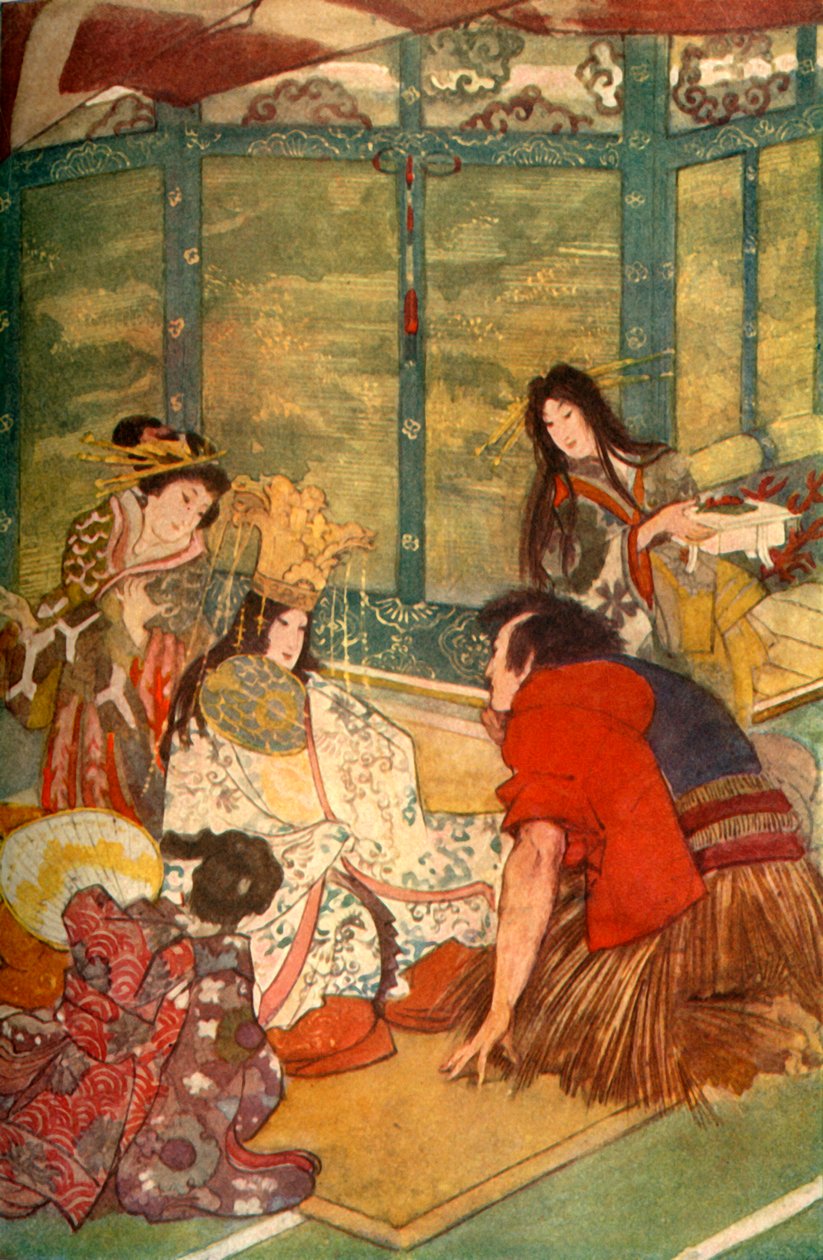 Urashima en de dochter van de zeekoning, 1912 door Evelyn Paul