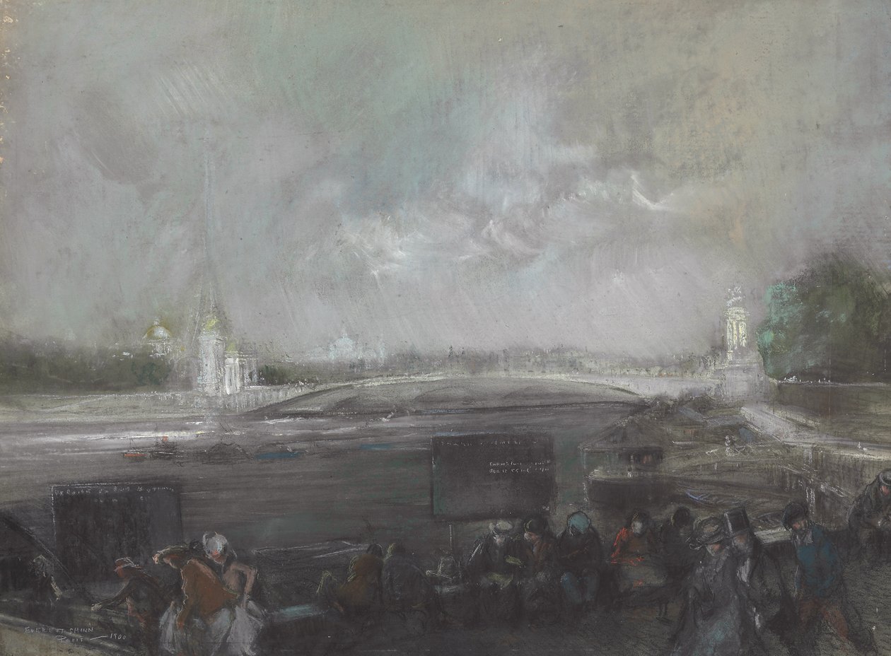 Alexanderbrug, Parijs door Everett Shinn