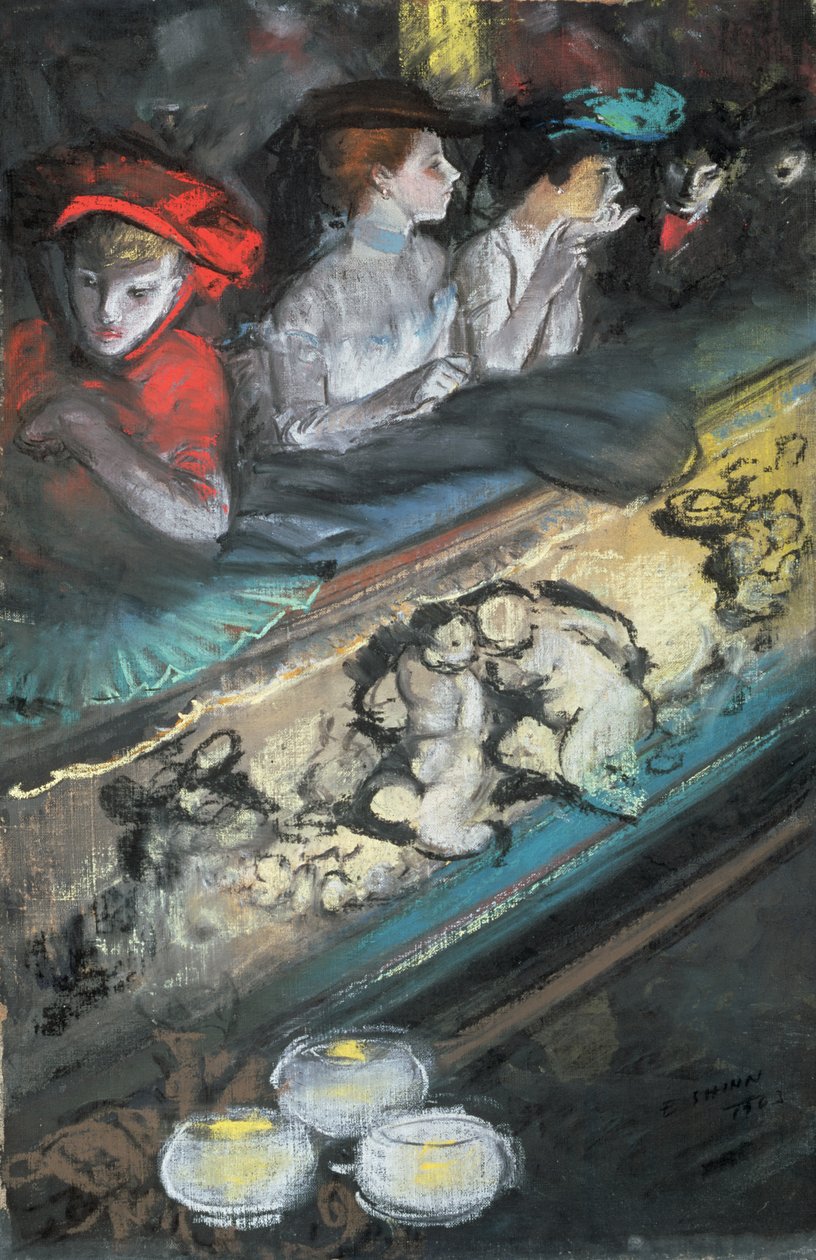 In de Doos door Everett Shinn