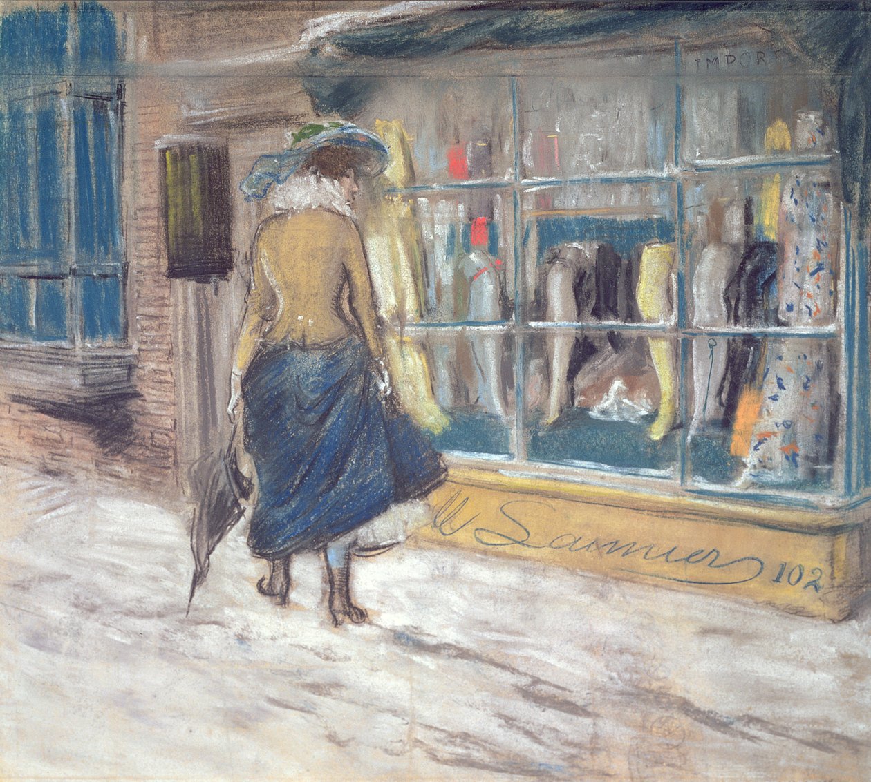 Etalageshoppen door Everett Shinn