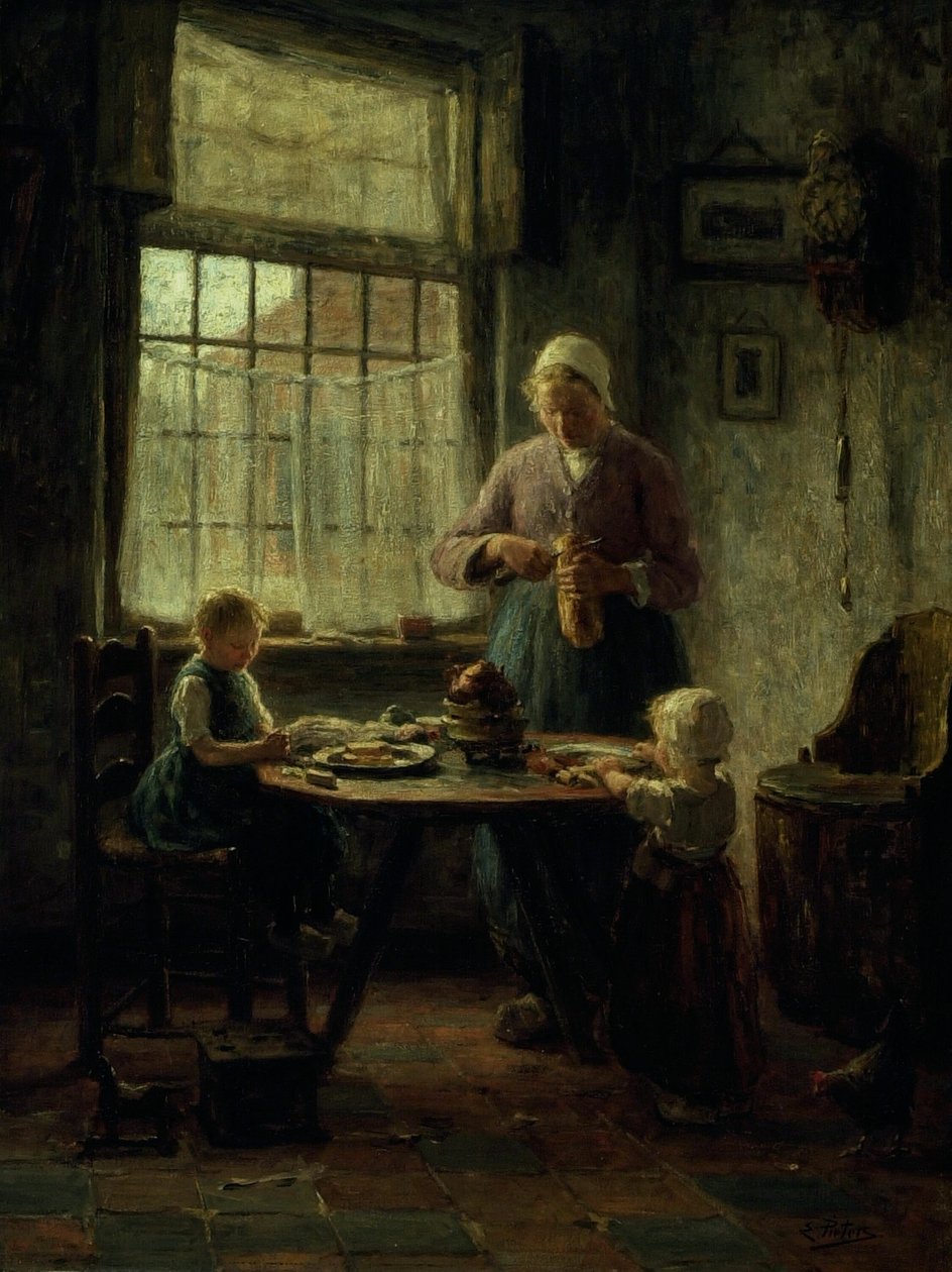 Een Familiediner door Evert Pieters
