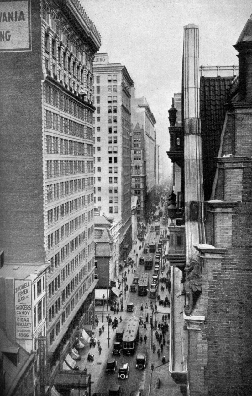 Chestnut Street, Philadelphia, Pennsylvania, VS, ca. 1930s door Ewing Galloway