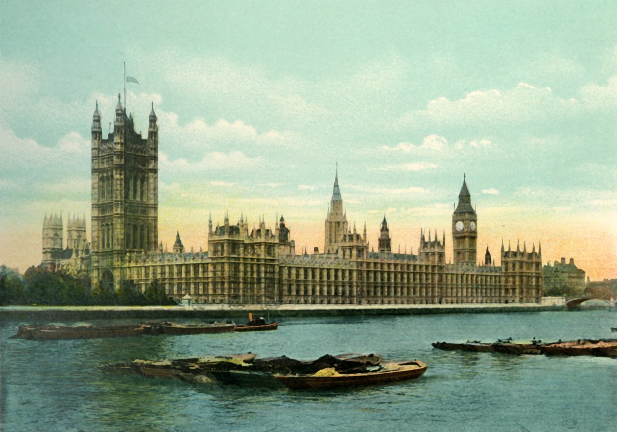 De huizen van het parlement, c1900s door Eyre and Spottiswoode