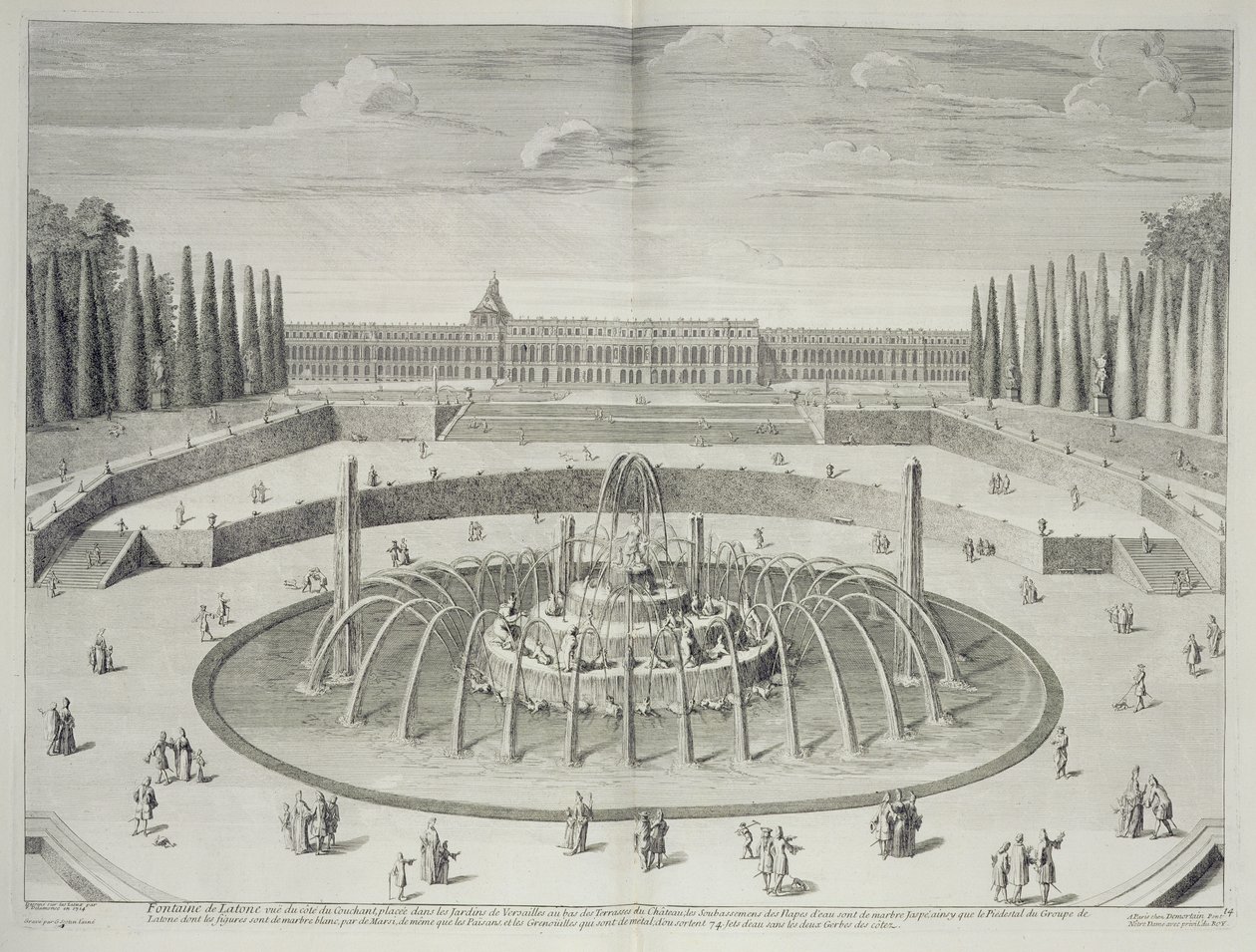 Fontein van Latone in Versailles, 1714, uit 