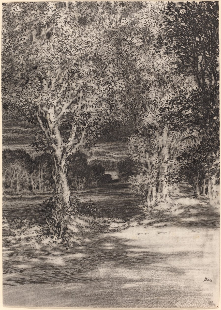 Zonsondergang en Maanopkomst bij Cilian-Aeron door F.L. Griggs