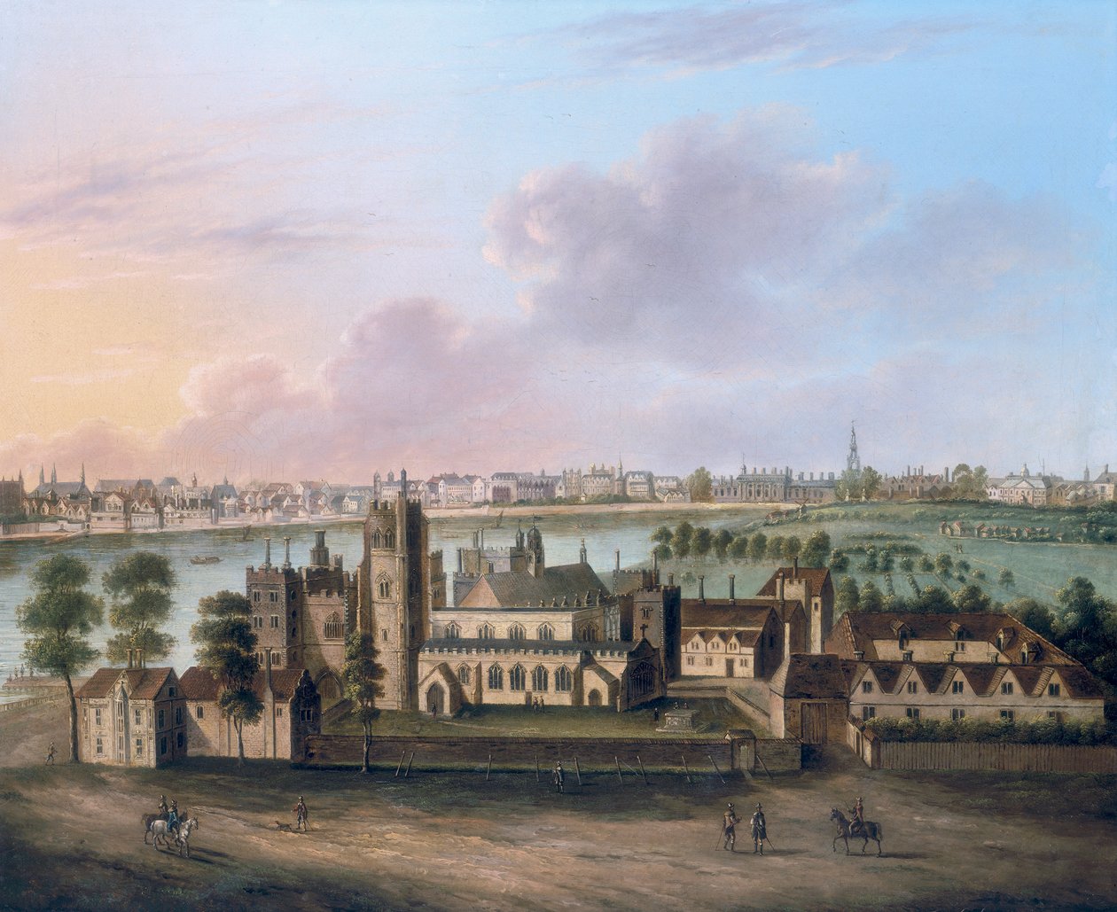 Lambeth Palace, ca. 1685 door FW Smith
