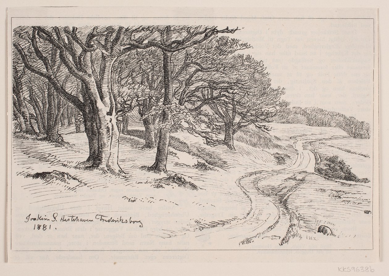 Fra Hestehaven, Frederiksborg door F. Hendriksen