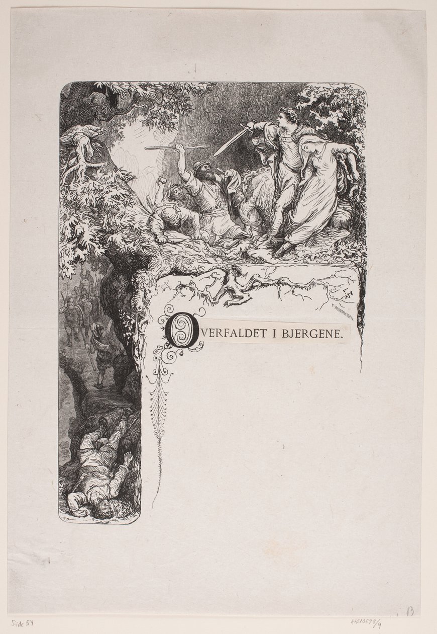 Overval in de bergen door F. Hendriksen