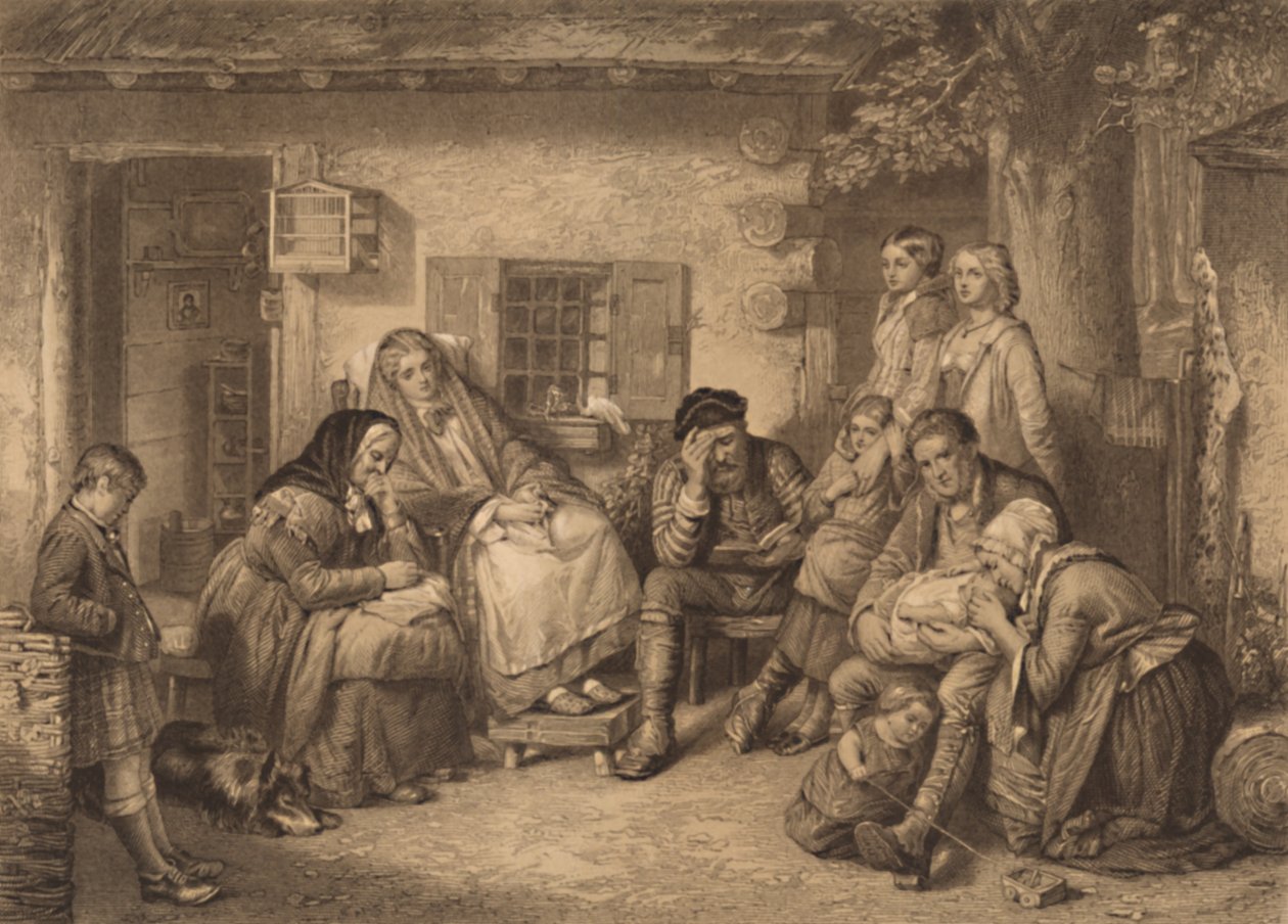 Zondag in de wildernis van Canada, 1886 door F Lefrancq