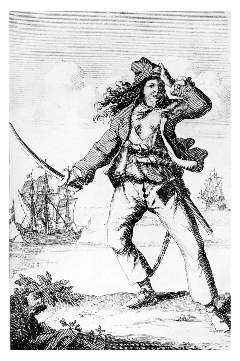 Mary Read - Engelse vrouwelijke piraat door F. Wentworth