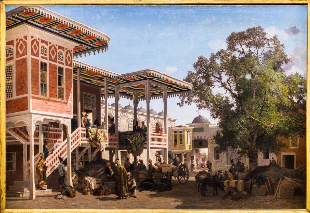Caravanserai courtyard in Trebizond door Fabius Brest