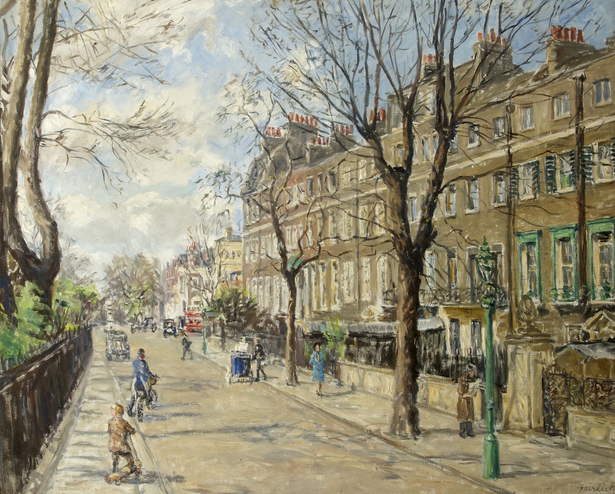 Cheyne Walk, april 1939 door Fairlie Harmar
