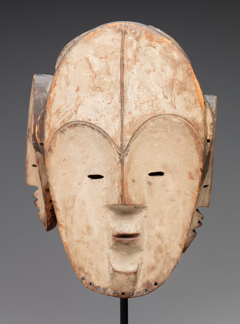 Masker (hout, kaolien) door Fang Culture