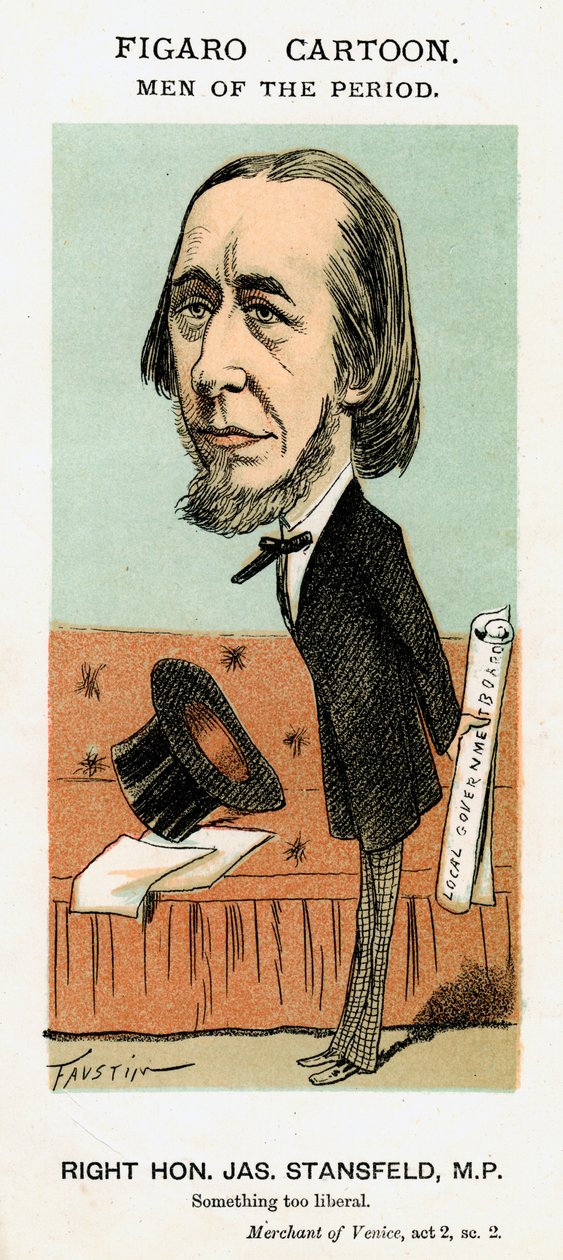 James Stansfeld, Britse politicus, c1871-1874 door Faustin