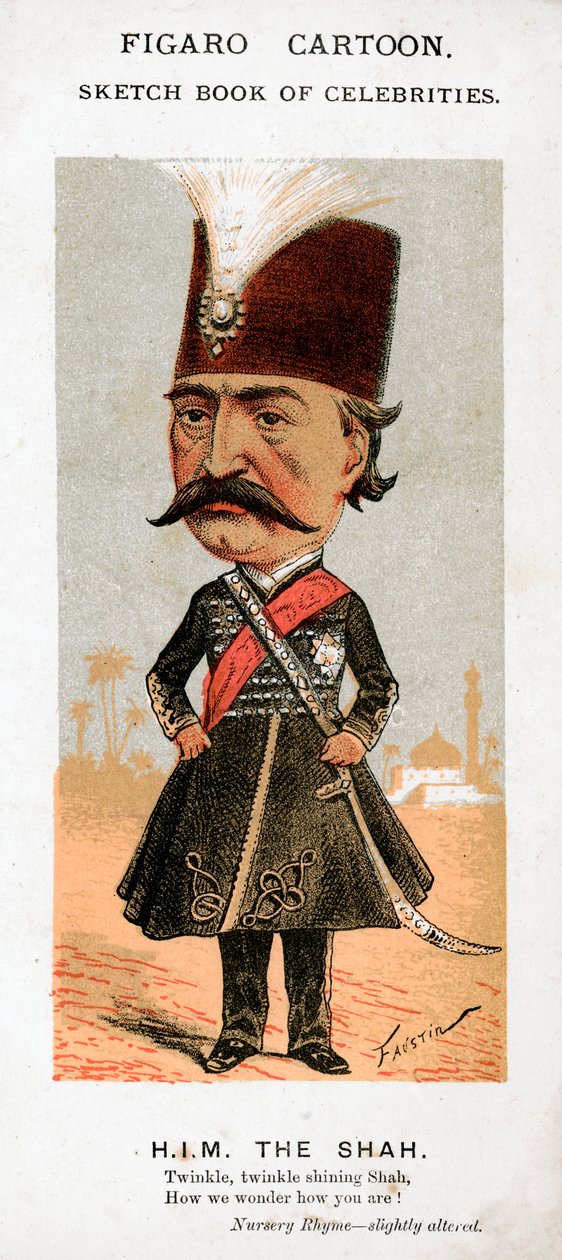 De sjah van Perzië door Faustin