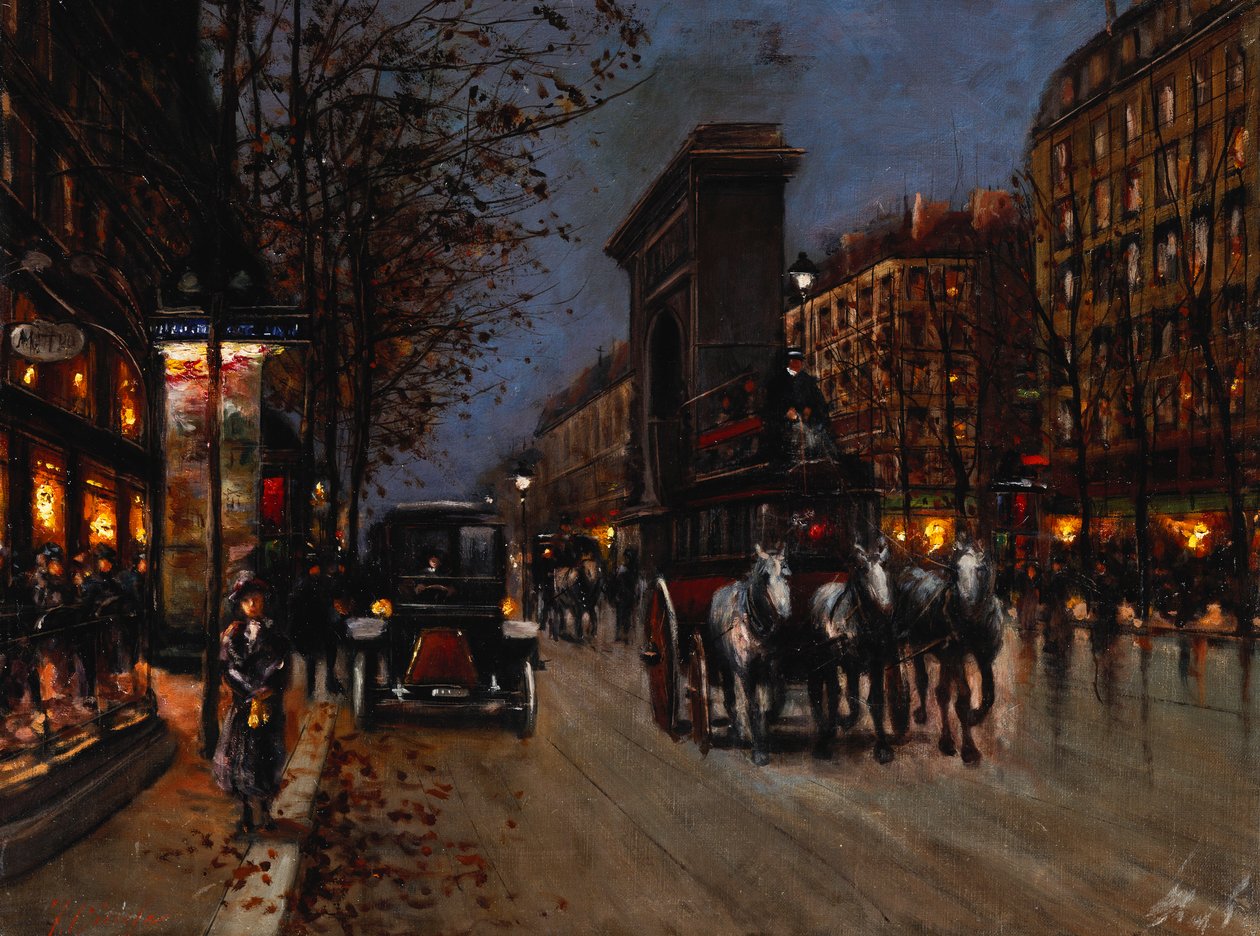 Le Boulevard St. Denis, Parijs door Fausto Giusto