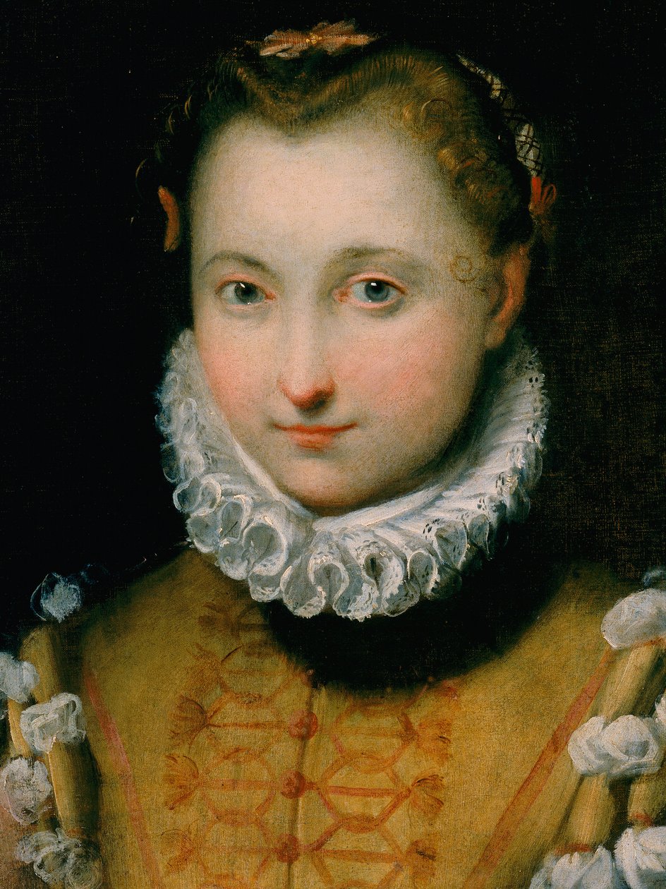 Portret van een jonge vrouw door Federico Fiori Barocci or Baroccio