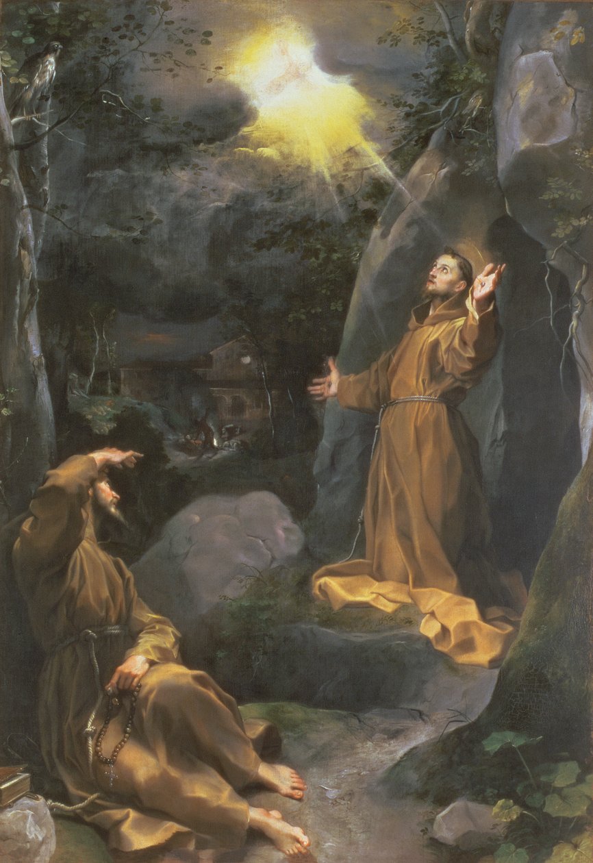 St. Franciscus ontvangt de stigmata door Federico Barocci
