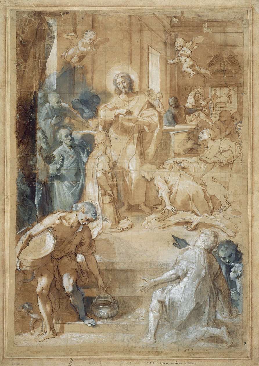 De instelling van de Eucharistie, ca. 1603 door Federico Barocci