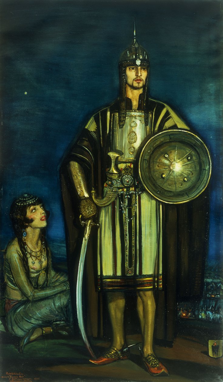 Rudolph Valentino in de Zwarte Valk door Federico Armando Beltran Masses