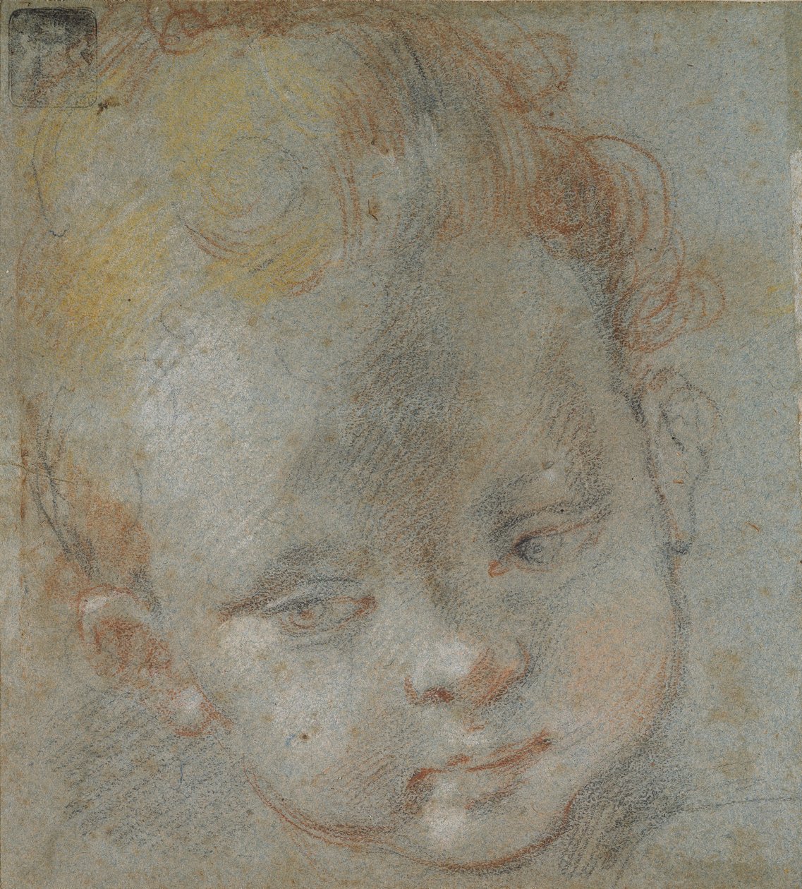 Hoofd van een kind, laat 16e eeuw door Federico Barocci