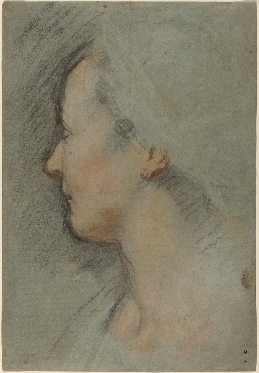 Hoofd van een Vrouw door Federico Barocci