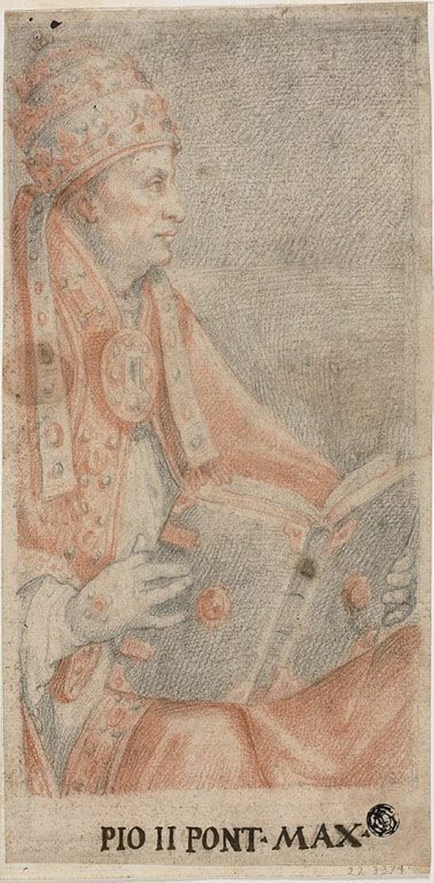 Paus Pius II door Federico Zuccaro