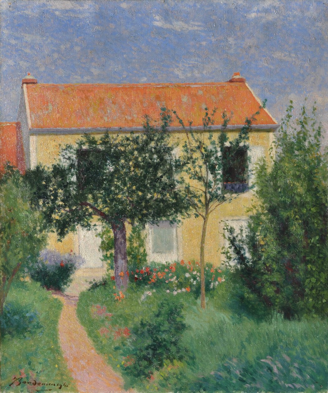 Het rode dak, ca. 1882-83 door Federigo Zandomeneghi