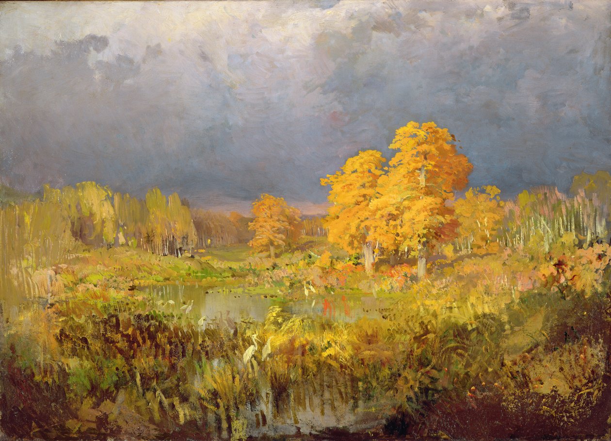 Bosmoeras in de Herfst, ca. 1872 door Fedor Aleksandrovich Vasiliev