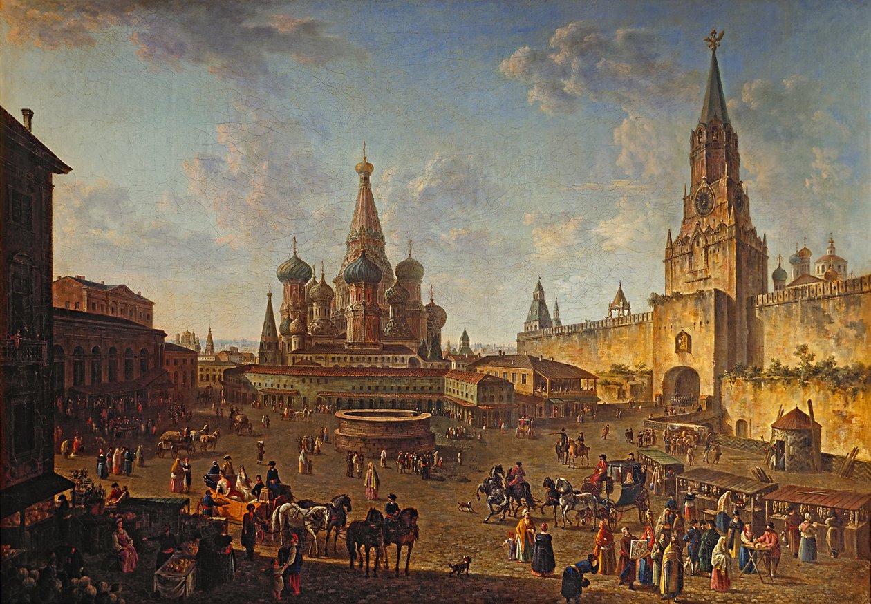 Rode Plein in Moskou door Fedor Alekseyev